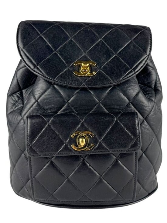 CHANEL Matelasse Backpack Black/Gold Leather/Metal - main image 6